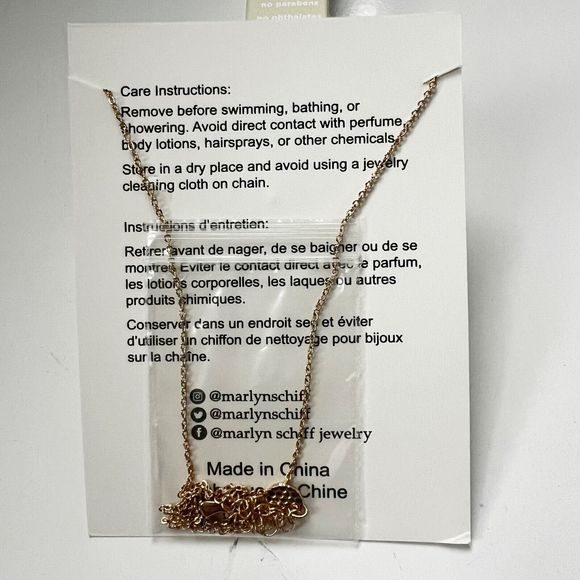 Marlyn Schiff Double Layered Necklace Gold Tone Jewelry - Picture 4 of 4